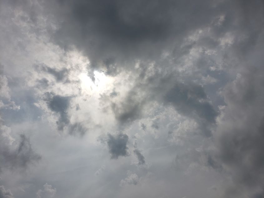 This image of storm clouds forming is like life lessons, in that you cannot control everything around you.