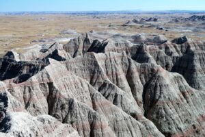 YOLO image of the Badlands in South Dakota represents adventure.