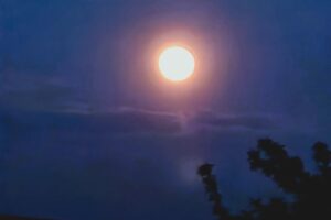An image of the Arizona desert moon for the Sleep Coping Skills blog.